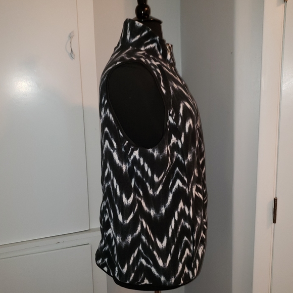 French Laundry 3x zipup black & white vest pockets - Picture 3 of 16